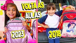 Primeiro dia de aula das crian&ccedil;as na escola 2018 a 2023 | J&eacute;ssica Godar e Laurinha e Helena e Gab