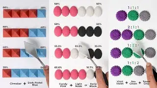 Color Mixing: Satisfying Color Sand ASMR + Learn Color Mixing & Color Charts Fast! 🎨🖌️💖