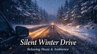 Silent Winter Drive ❄️ | Calm Music for Studying & Relaxing | Silent Roads