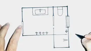Tiny L shaped bathroom plan layout