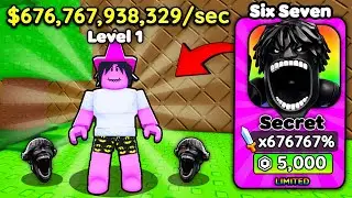Starting Over as NOOB with SECRET 67 in Escape Tsunami For Memes! (Roblox)