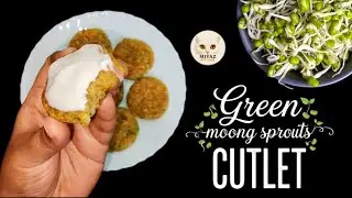 GREEN MOONG SPROUTS CUTLET 🧆 I HEALTHY HIGH PROTEIN SNACK I EASY WEIGHT LOSS RECIPE @MiyazKitchen 