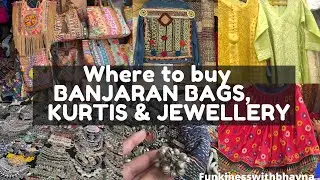 Explore Gujarati/Banjaran Market in Janpath | Chikankari Kurtis Rs 300 , Banjaran Bags, BOHO Jewelry