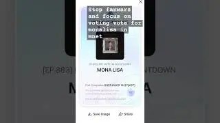 vote guysss we already lost 4 mnets come on vote#jhope#monalisa