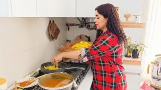 My Simple Life in🇮🇷 Iran | 🍲Cooking Meat Stew | Silent Cooking Vlog