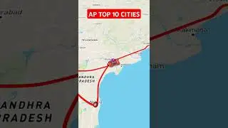 AP Top 10 Cities by population  🗺️ #andhrapradesh #telangana #popular #viral #journey