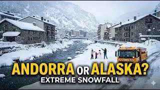 🇦🇩 ANDORRA or ALASKA? ❄️ EXTREME snowfall in ESCALDES-ENGORDANY | SNOW