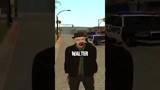 DID YOU KNOW HOW WALTER WHITE LOOKS IN GTA GAMES? #walterwhite #gta #shorts