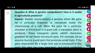 What is genetic manipulation? How is it useful in agricultural practices?