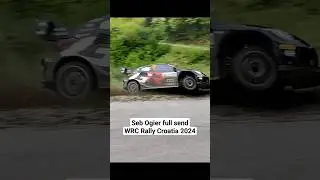 Seb Ogier full send drifting WRC Rally Croatia 2024 #rally #wrc #rallye #fun #action