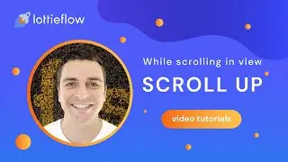 Lottie scroll top icon - While scrolling - Webflow Interactions tutorial