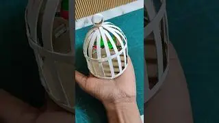 Diy paper Bird Cage 🦜|| #diy #shorts