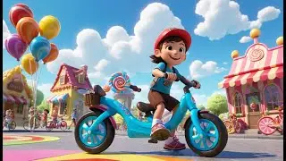 Voroom Voroom! The Candy Bike Ride | Sweet Adventure Song for Kids | Fun Bike Rhyme for Toddlers