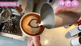 Rose Tulip Latte Art Tutorial: How to Pour a Rosebud Top (Home Cafe)
