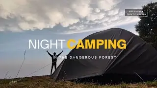 Group Camping in Dangerous Forest🌲 😍 #camping #adventure