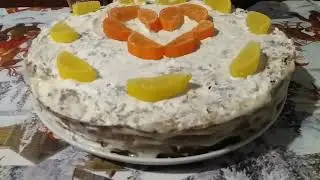 Торт Вкусняшка . Простой и быстрый рецепт. Delicious cake. A simple and quick recipe.