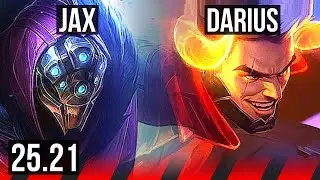 JAX vs DARIUS (TOP) | 12/0/6, Legendary | KR Master | 25.21