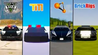LAMBORGHINI CAR GTA 5 VS TEARDOWN VS BEAMNG DRIVE VS BRICK RIGS - WHICH IS BEST?
