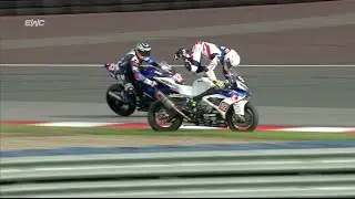 FIM EWC 8 Hours of Oschersleben 2017 - Acrobatic crash for Julian Mayer