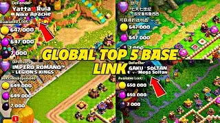 Global Top Player New Top 5 Best Th16 Legend League Base With Link | Clash of Clans