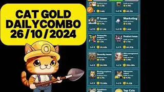 Cat Gold Miner Daily Combo Today 26 October | Cat Gold Miner Daily Combo 27 October
