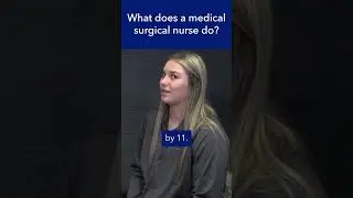 What does a medical surgical nurse do? #shorts