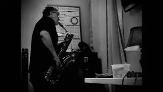 Practicing Baritone Saxophone with a Mic and Effects Pedal