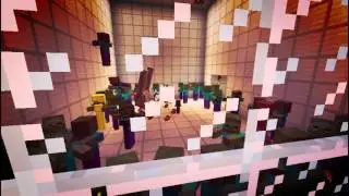 MINECRAFT-100ZOMBIES VS 1 GOLEM!!!