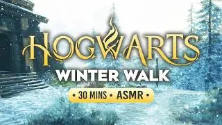 Winter walk near Hagrid&rsquo;s Hut | Cozy Hogwarts First-Person ASMR ❄️