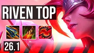 RIVEN vs GAREN (TOP) | 44K damage | EUW Master | 26.1