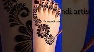 Beautiful 😱❣️easy feet design #mehndi design #unique design #stylish design #trending #yt shorts
