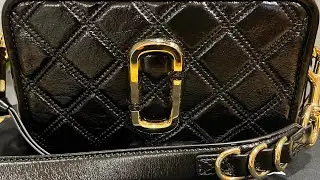 Marc Jacobs | The Quilted Softshot 21 | Black/Gold Crossbody Bag