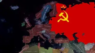 Yazov's Soviet Union Conquers Europe in HOI4! (timelapse!)