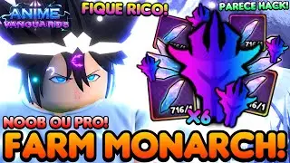 PARECE ATÉ HACK! COMO FARMAR MONARCH NO ANIME VANGUARDS DO ROBLOX!!