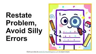 Why restate a chemistry problem before solving it?