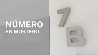 Fabricando Número en Mortero ||  Moldes para Concreto