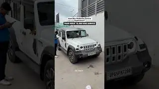 Finally Apni THAR ROXX Petrol ki Service Ho Gyi 🤍🔥 #tharroxx #roxx #thar #shortsfeed