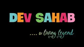 Tribute to Dev Sahab... A Living Legend | Pencil Sketch with Phoolon ke Rang se....