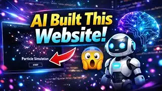 Create a Particle Simulation Website Using AI | All promts in the description