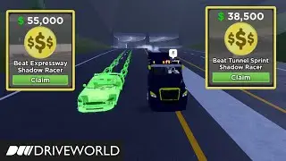 Roblox Drive World | Casper TRC (Truck) vs Shadow Racer Quest (Tunnel Sprint and Expressway)