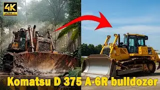 Komatsu D375A 6R Full Restoration 🚜  From Rusted Giant to Powerful Beast Again