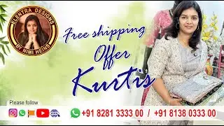 Free shipping Offer Kurtis #elentra #elentradesigns #viralvideo #whatsapporder #online