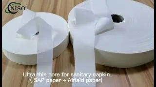 ultra-thin sanitary napkin absorbent core raw materials-Airlaid paper and SAP Paper