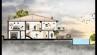 Easy Architectural Section Rendering / PHOTOSHOP İLE MİMARİ KESİT BOYAMA