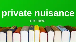 Private Nuisance | Explained Simply (Torts)