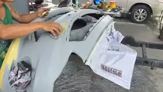 MITSUBISHI MIRAGE BODY REPAIR AND REPAINT