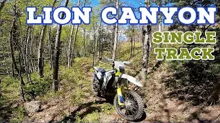 Lion Canyon single track, TE250i, Colorado single track in the mountain, amazing trail