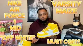 OFF WHITE x NIKE AIR FORCE 1 MID “VARSITY MAIZE” | REVIEW & THOUGHTS ‼️