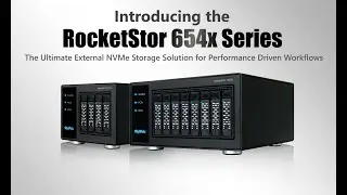 Introducing the RocketStor 654xAW Series: 8 & 4-Bay PCIe 4.0 x16 NVMe RAID External Enclosures