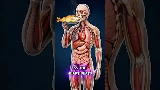 Rosted Fish Inside Your Body | 3D Anatomy View #3danatomy #facts #anatomymodel #anatomytutorial